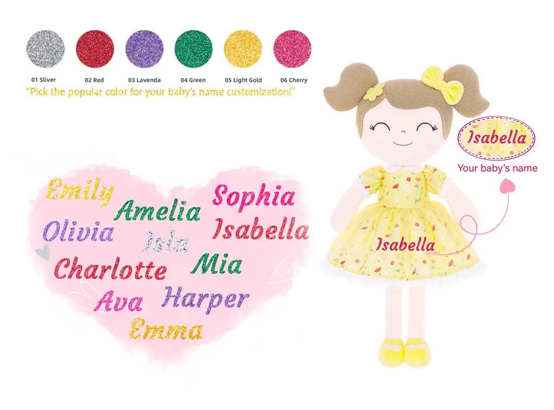 Gloveleya 16-inch Personalized Flower Fairy Girls Dolls Series