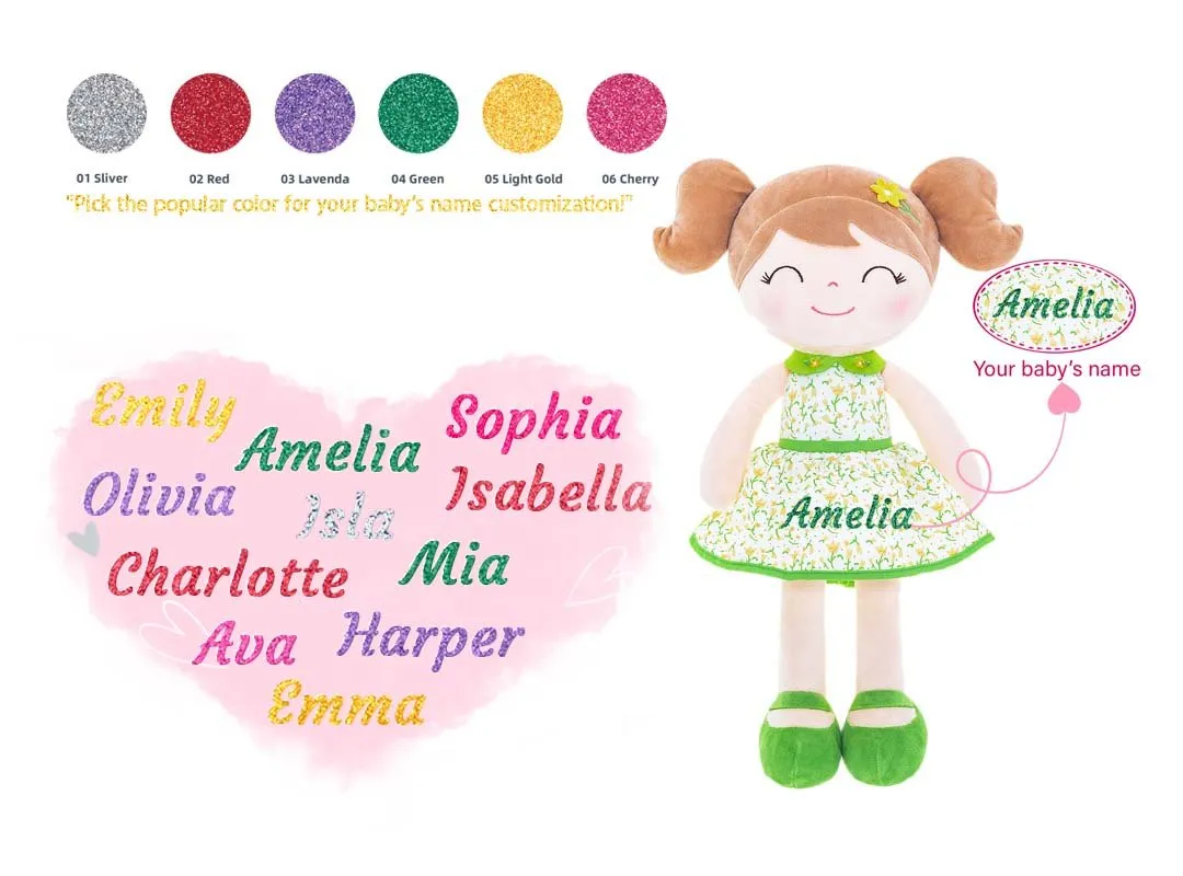 Gloveleya 16-inch Personalized Flower Fairy Girls Dolls Series