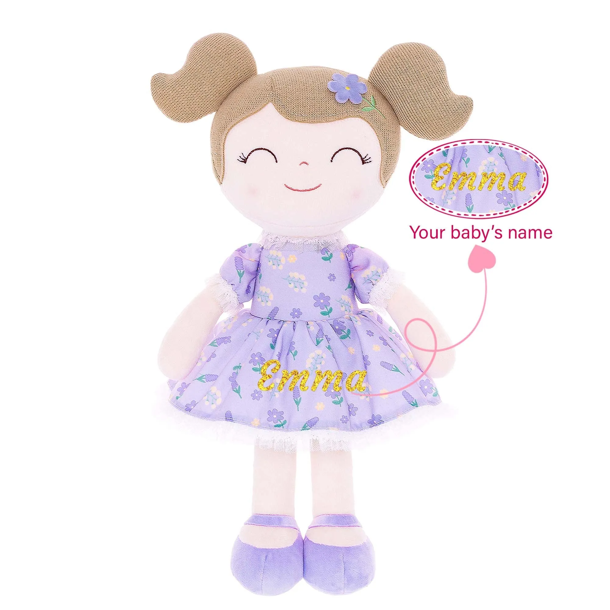 Gloveleya 16-inch Personalized Flower Fairy Girls Dolls Series