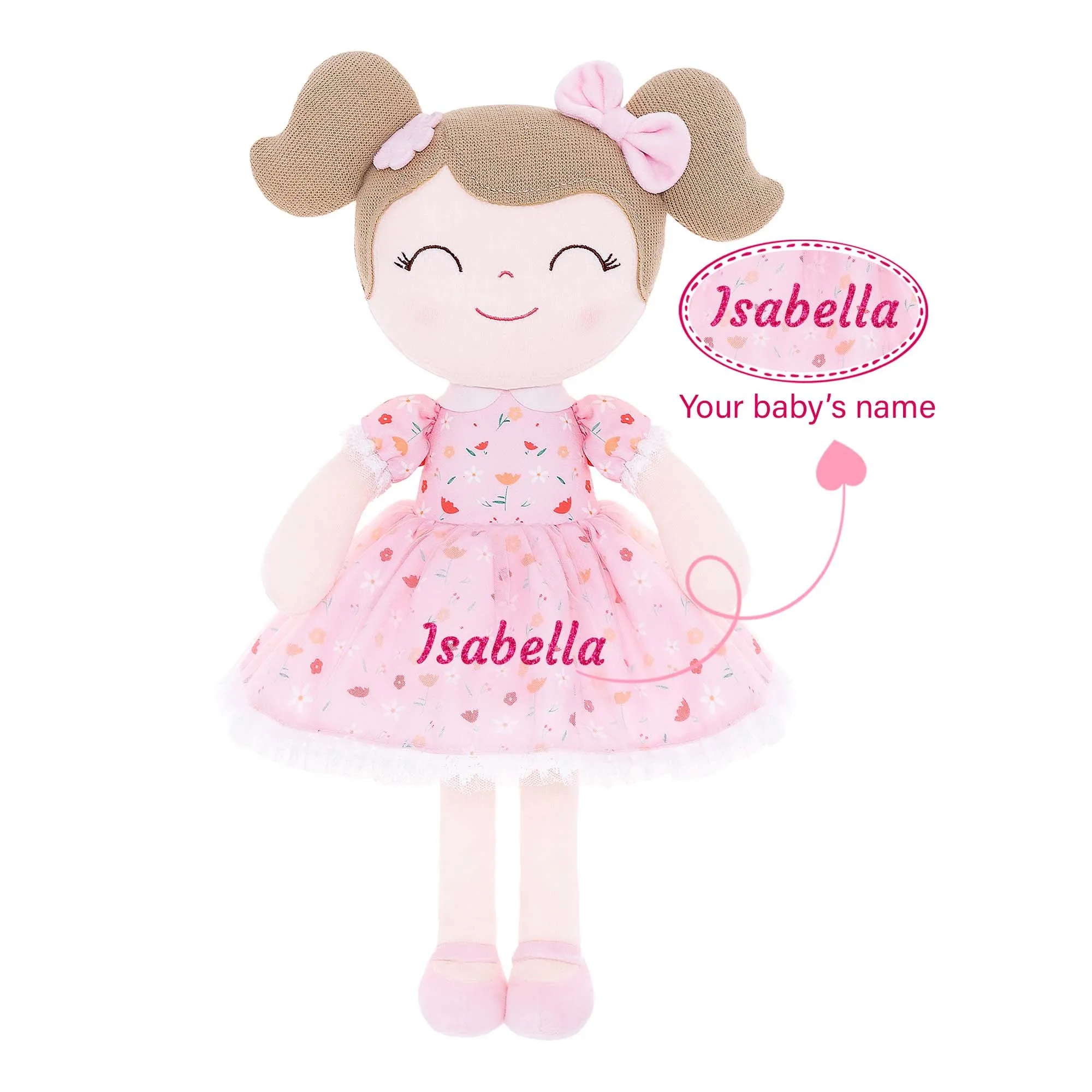 Gloveleya 16-inch Personalized Flower Fairy Girls Dolls Series