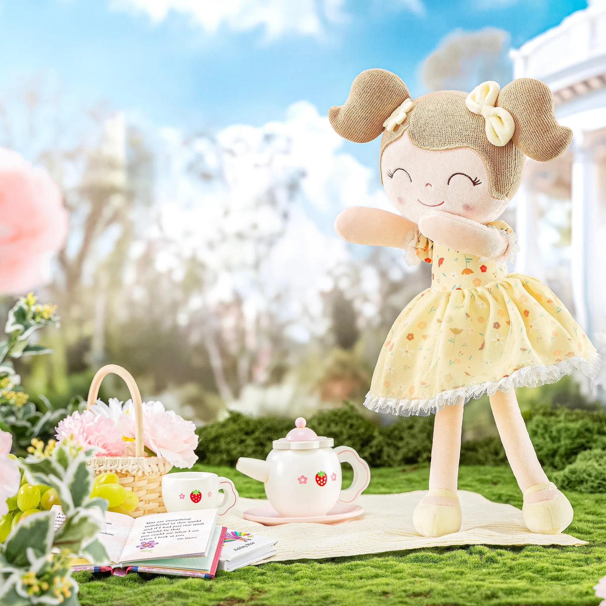 Gloveleya 16-inch Personalized Flower Fairy Girls Dolls Series