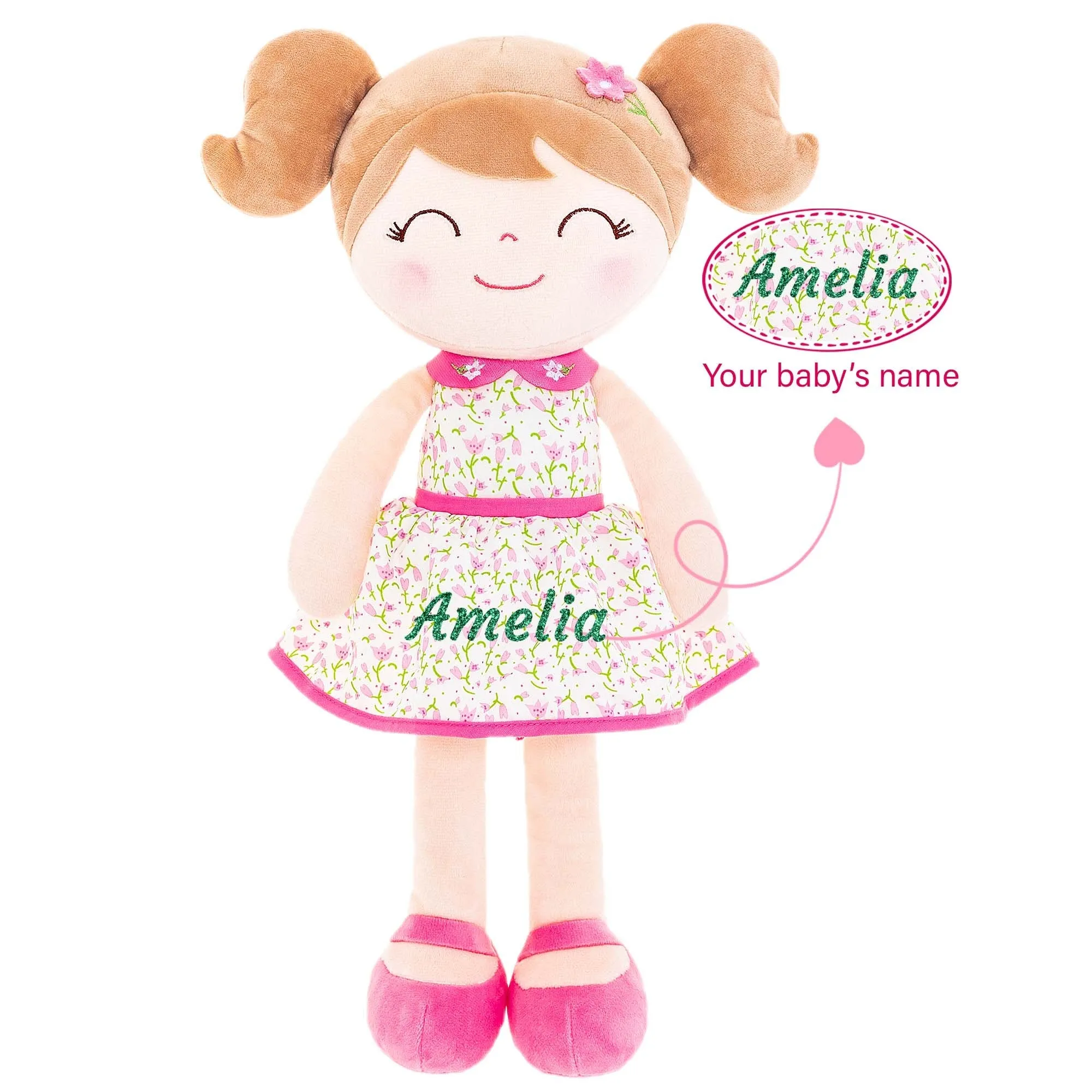Gloveleya 16-inch Personalized Flower Fairy Girls Dolls Series