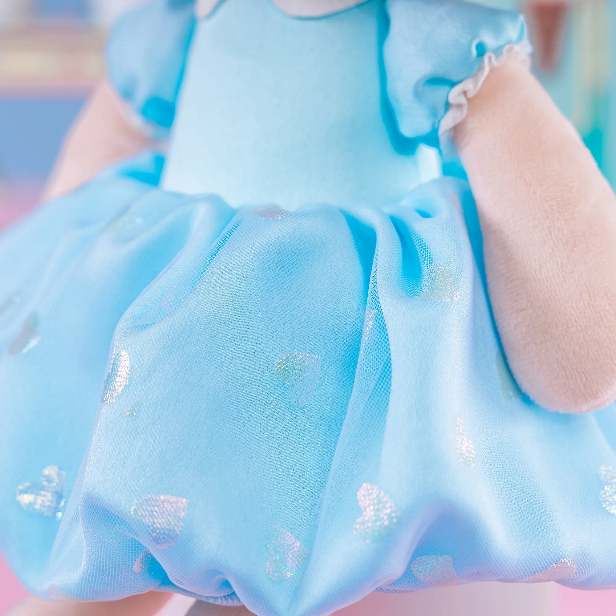 Gloveleya 16-inch Plush Dolls Curly Love Heart Princess Dolls - Blue