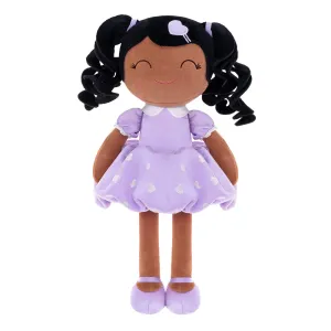 Gloveleya 16-inch Plush Dolls Curly Love Heart Princess Dolls - Tanned Purple