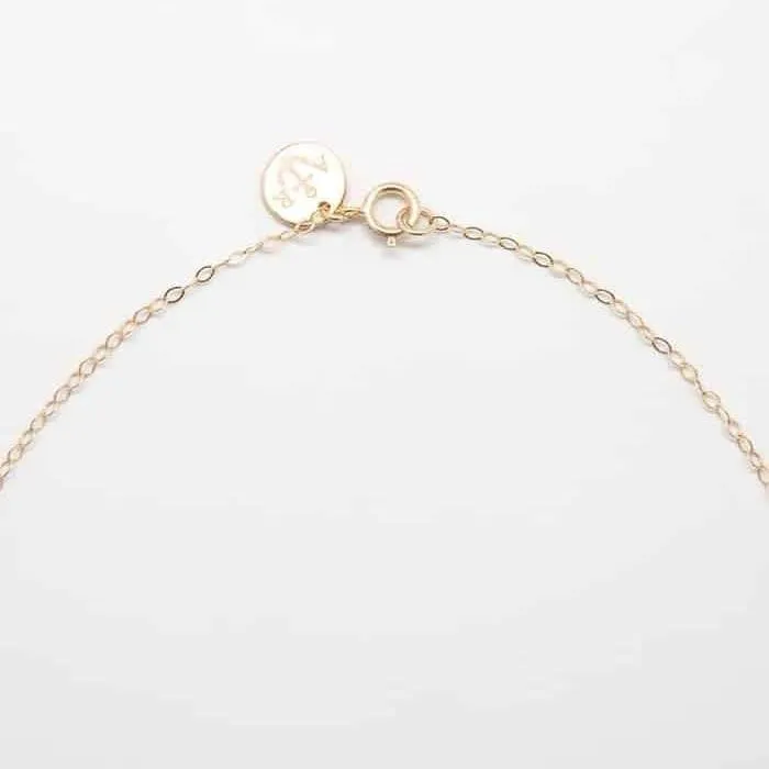 Gold Crescent Moon Necklace - Imperfect