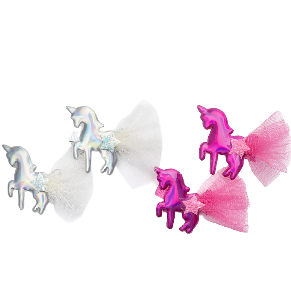 GP - Hairclips Irredescent Unicorns