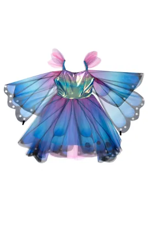 Great Pretenders Butterfly Twirl Dress & Wings, Blue/Purple, Size 5-6