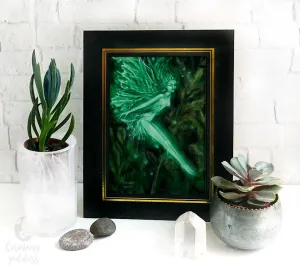 Green Fairy Art Altar Print