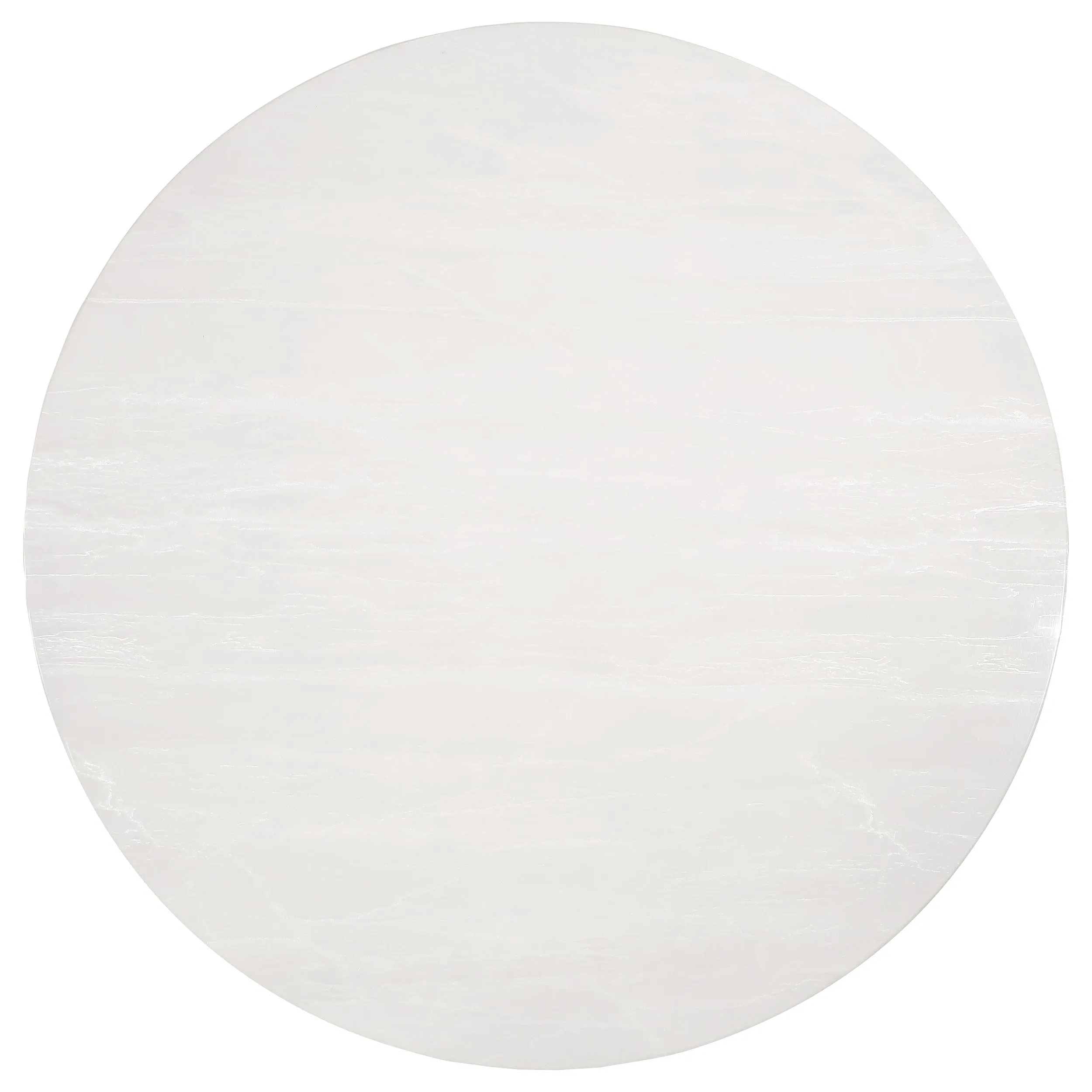 Gwynn Round 51-inch Marble Stainless Steel Dining Table Gold