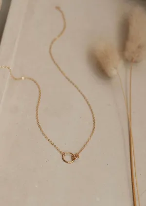 hello adorn tiny links necklace | 14kt gold fill   sterling silver