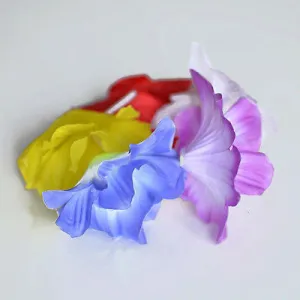 Hibiscus Hawaiian Luau Wrist Bracelet or Anklet Multi Color Purple Yellow Blue
