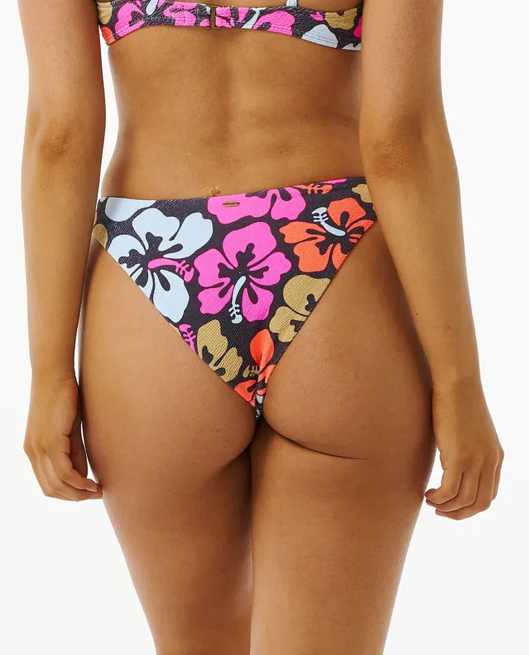 Hibiscus Heat Hi Cut Cheeky - Multico