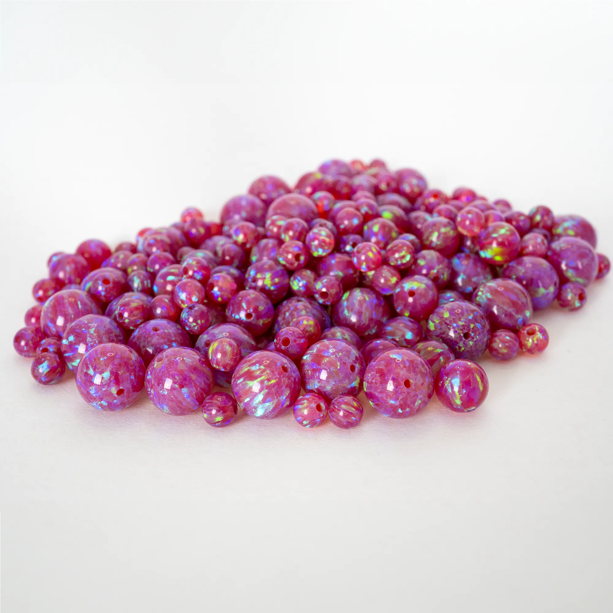 Hibiscus Opal Craft Beads