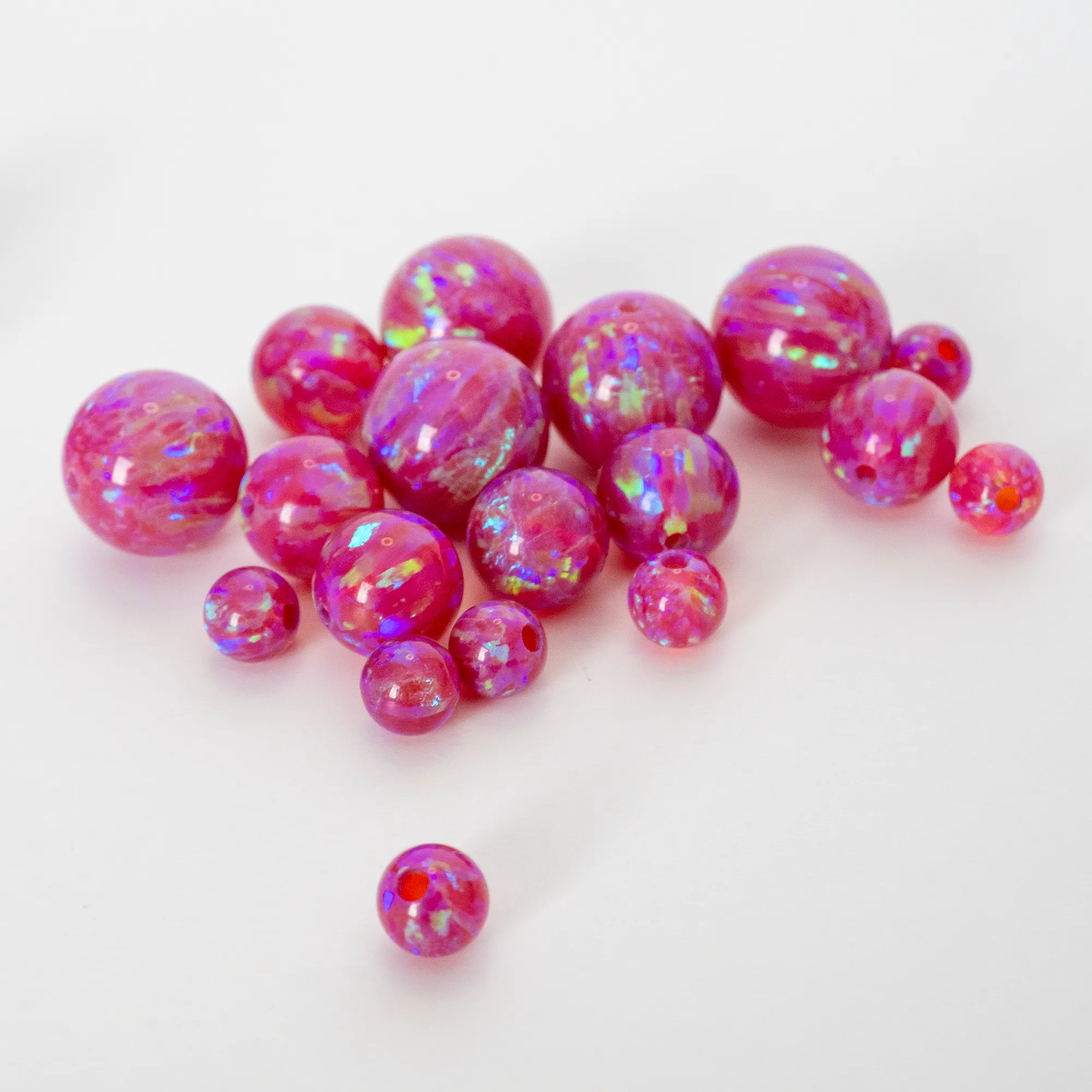 Hibiscus Opal Craft Beads