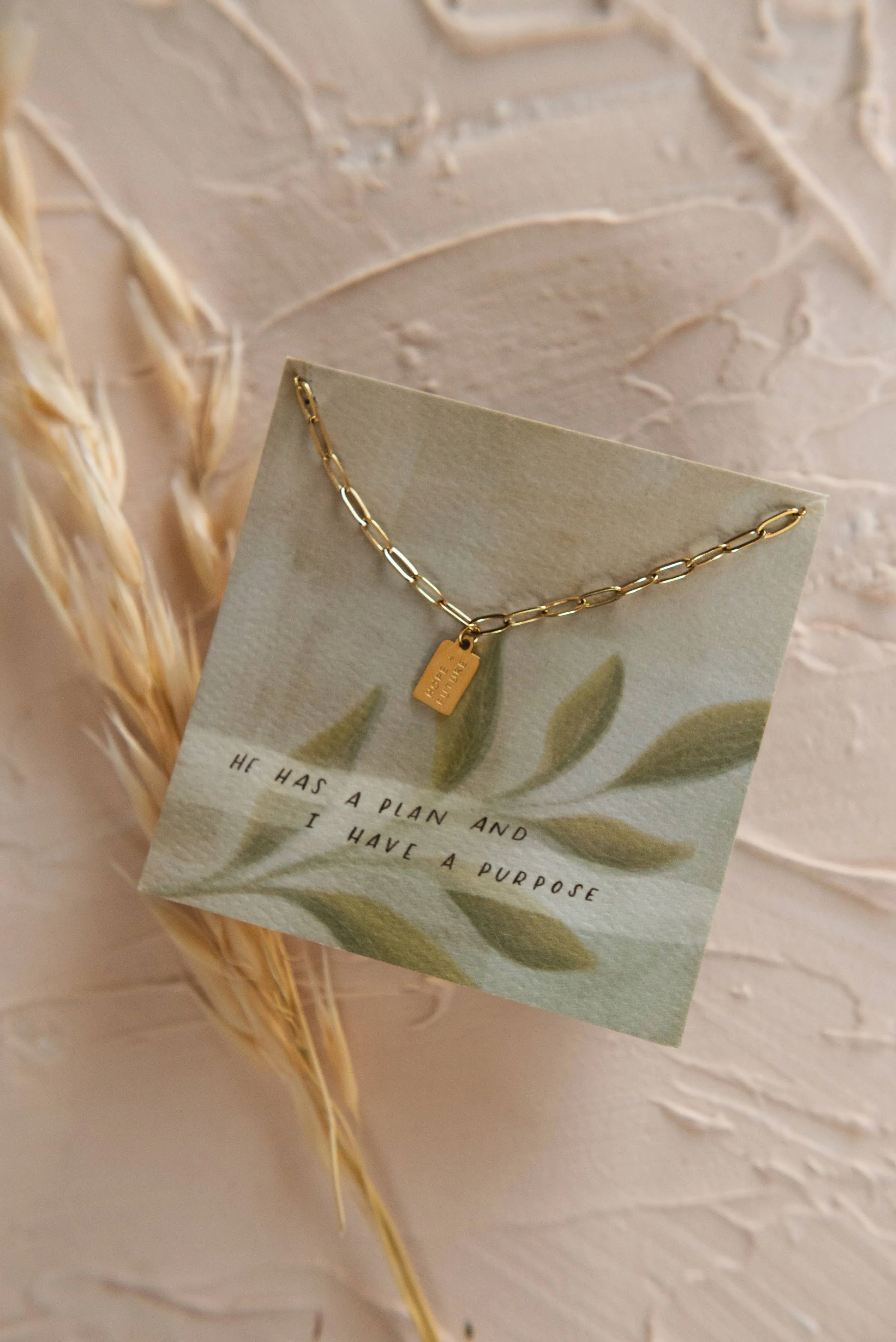 Hope   Future Mini Tag Necklace | Christian Jewelry