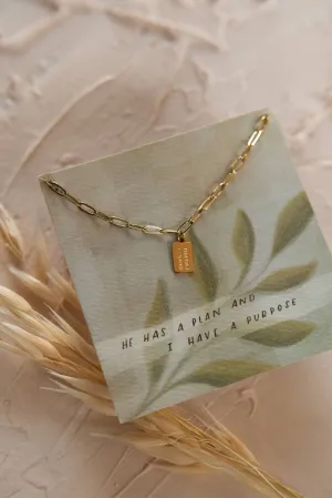 Hope   Future Mini Tag Necklace | Christian Jewelry
