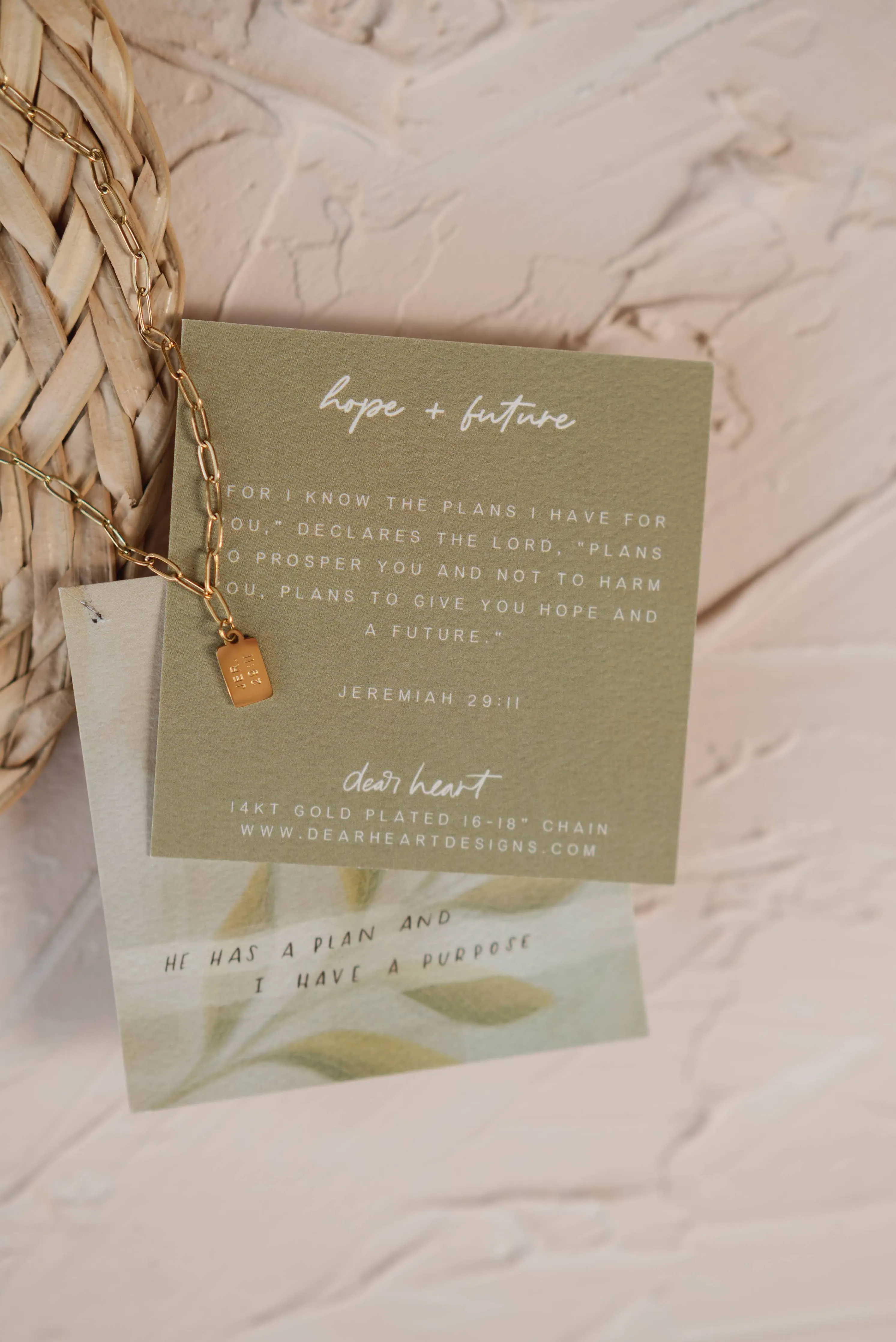 Hope   Future Mini Tag Necklace | Christian Jewelry