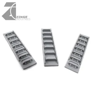 Industrial Ladders with Handrails - Sprue of 3