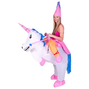 Inflatable Unicorn Costumes Inflatable Princess Outfit Suit Party Fancy Dress Halloween Purim Costume for Kids Women Men Adult