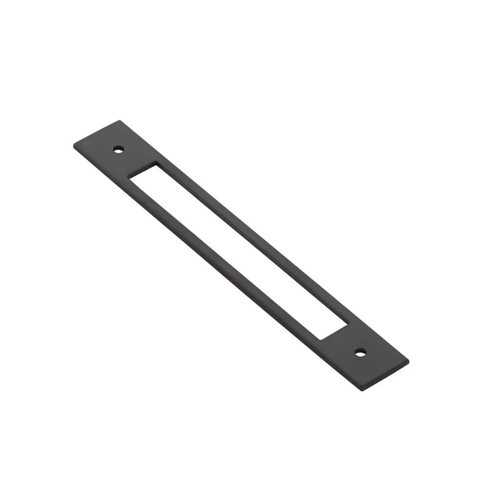 Jasper Cabinet Pull Handle - Cabinet Mount - 6" Brass/Flat Black