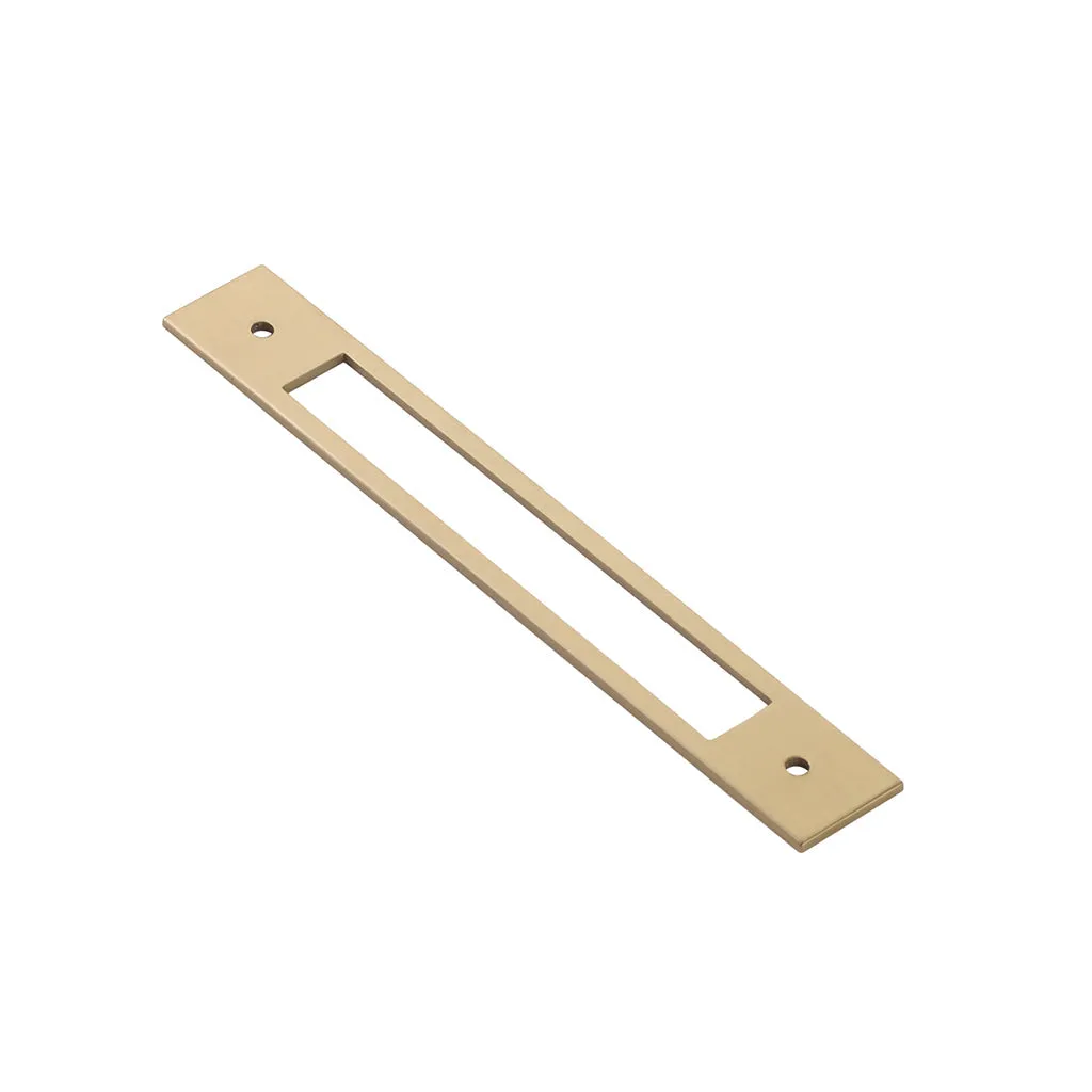 Jasper Cabinet Pull Handle - Cabinet Mount - 6" Brass/Satin Brass