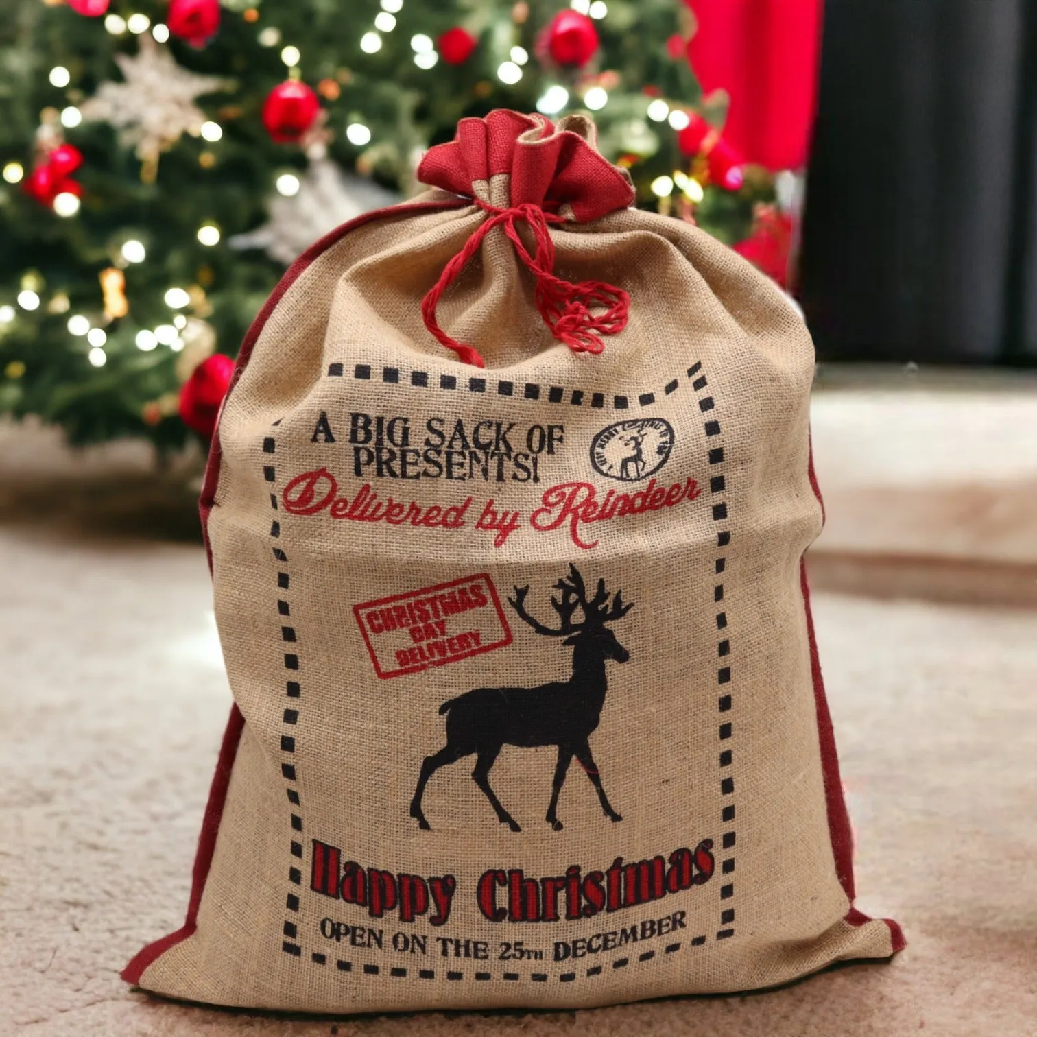 Jute Sack Delivered By Reindeer