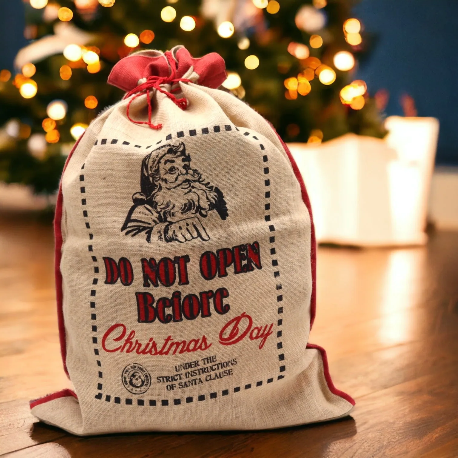 Jute Sack Do Not Open Before