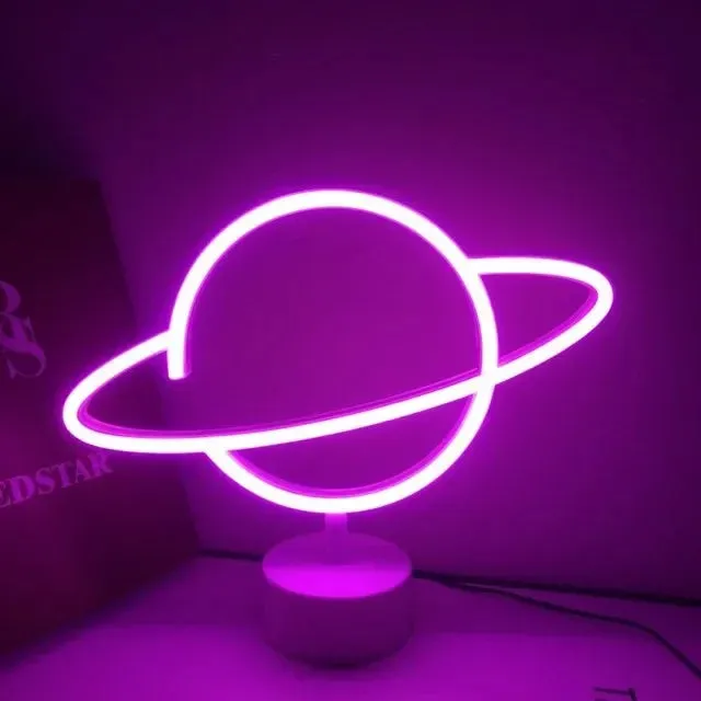 Kawaii LED Neon Night Light 🌈✨ - Adorable Flamingo, Unicorn & Rainbow Decor for Kids' Rooms 🎉💖