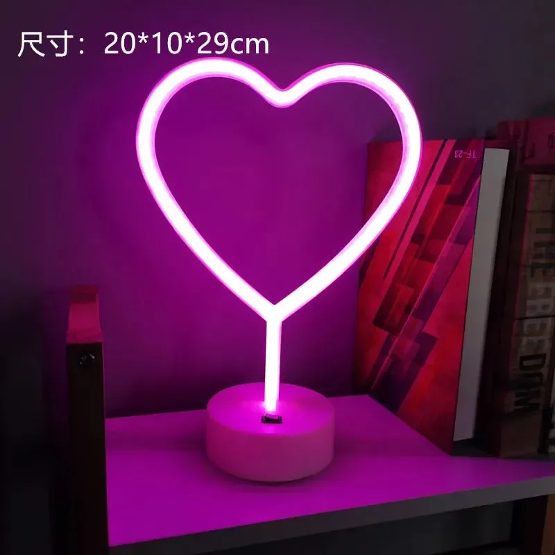Kawaii LED Neon Night Light 🌈✨ - Adorable Flamingo, Unicorn & Rainbow Decor for Kids' Rooms 🎉💖