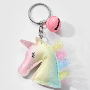 Kawaii Unicorn Keychain 🌈✨ | Adorable Rainbow Leather Animal Pendant 🦄 | Cute Gift for Kids & Girls 🎁