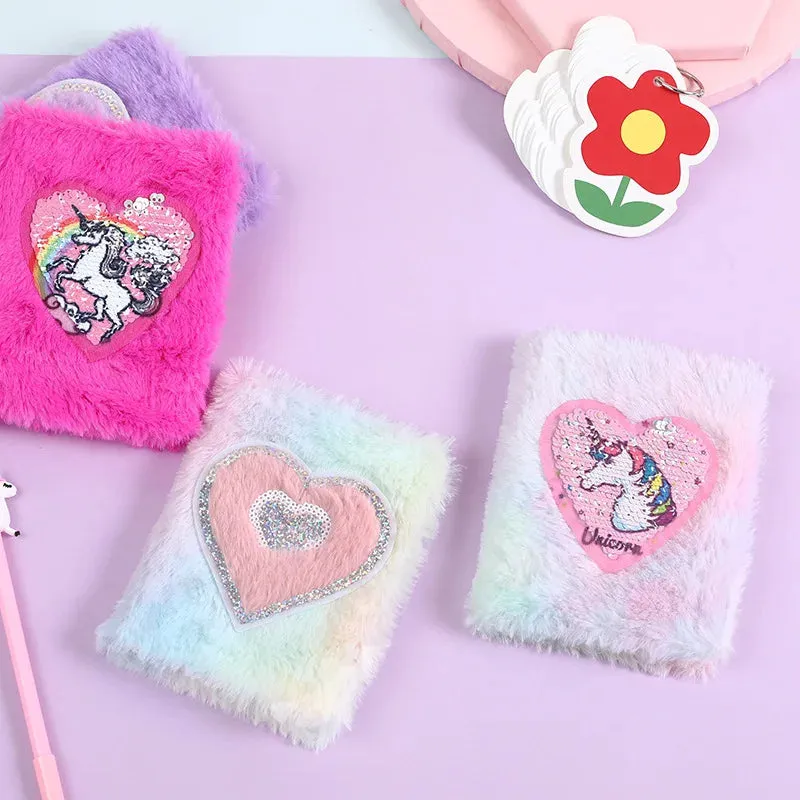 Kawaii Unicorn Mini Notebook 🌈✨ - Cute Cartoon Handwritten Journal for Girls! 🦄📒