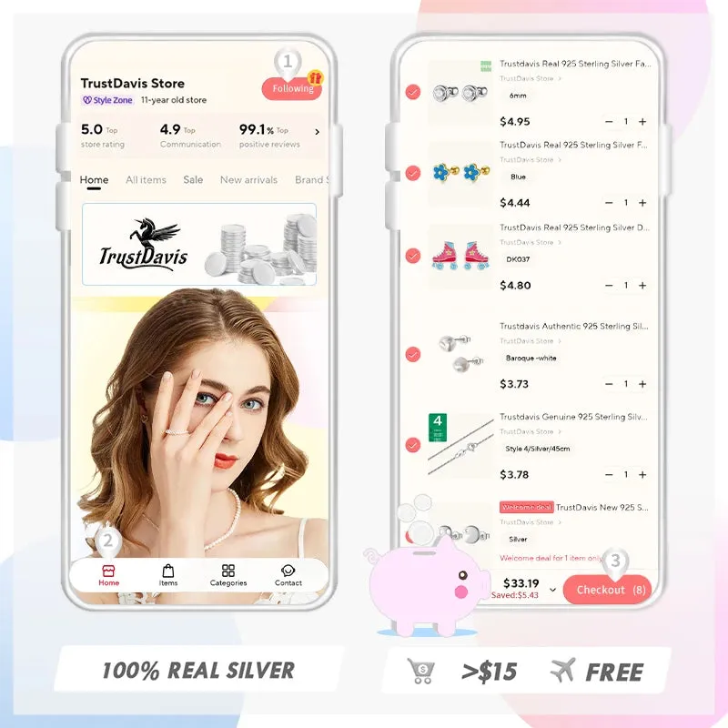 Kawaii Unicorn Stud Earrings 🌈✨ | 925 Sterling Silver Cuties for Girls & Women 🎁💖 | Adorable Birthday Gift!