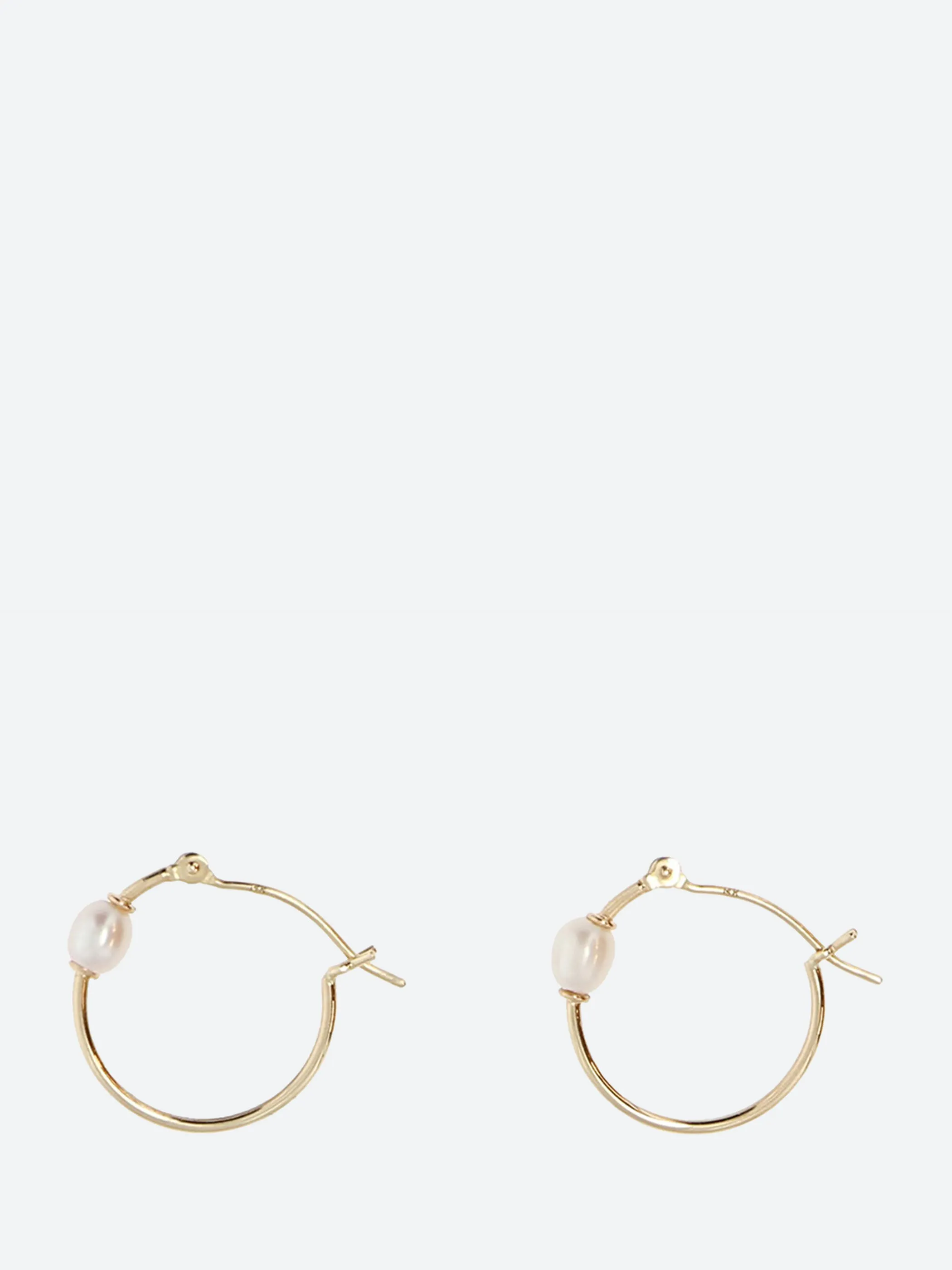 Keshi Pearl Small Hoop Earrings