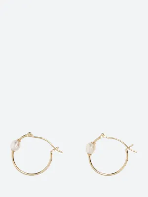 Keshi Pearl Small Hoop Earrings