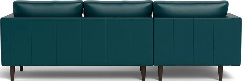 Ladybird 102" Leather Left Chaise Sectional