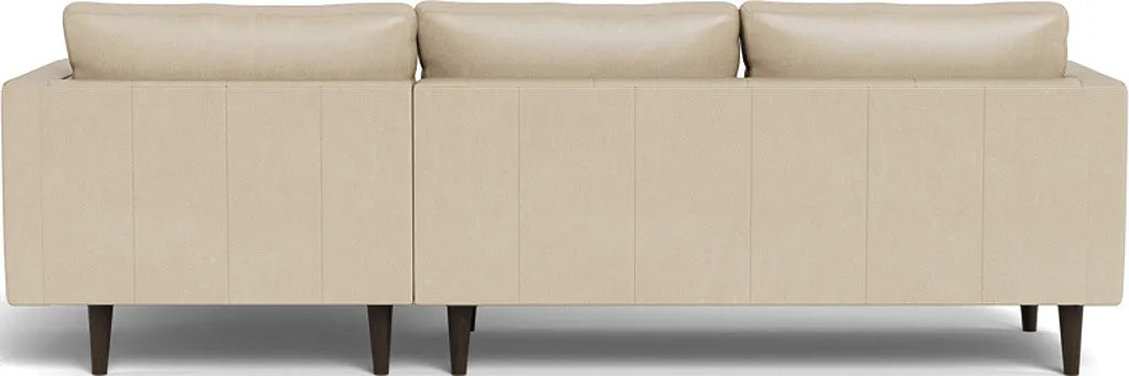 Ladybird 102" Leather Right Chaise Sectional