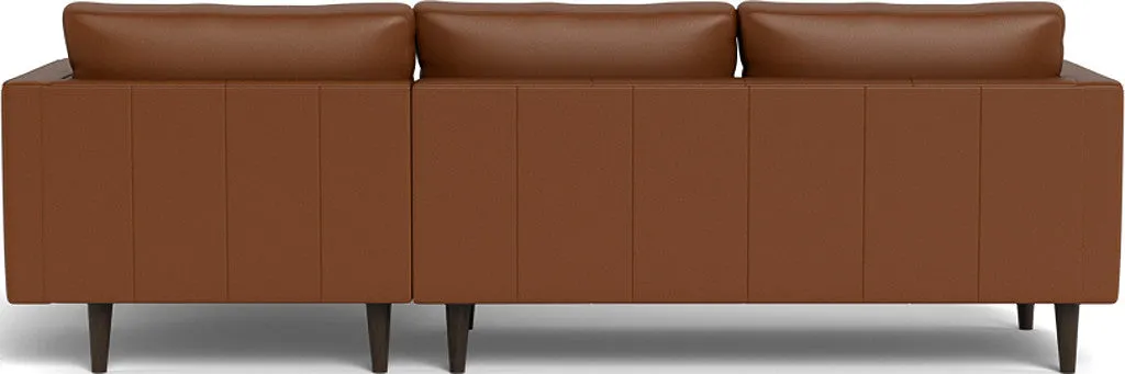 Ladybird 102" Leather Right Chaise Sectional