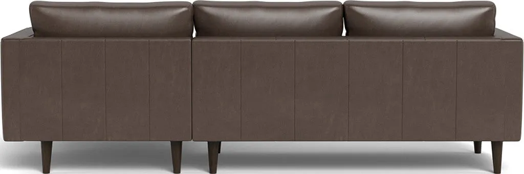 Ladybird 102" Leather Right Chaise Sectional