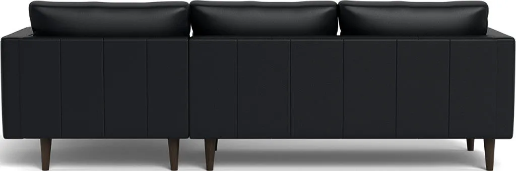 Ladybird 102" Leather Right Chaise Sectional