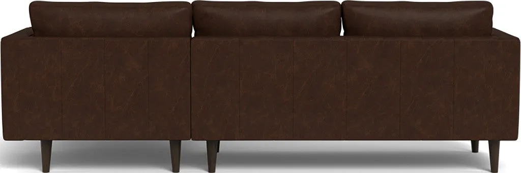Ladybird 102" Leather Right Chaise Sectional