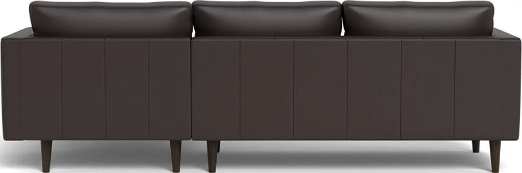 Ladybird 102" Leather Right Chaise Sectional