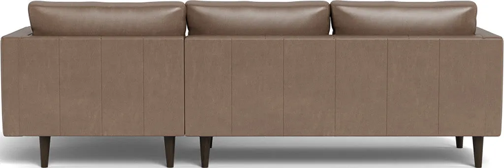 Ladybird 102" Leather Right Chaise Sectional