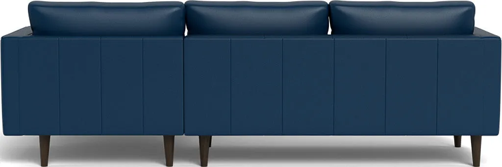 Ladybird 102" Leather Right Chaise Sectional