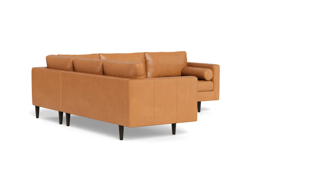 Ladybird 103" Leather Corner Sectional