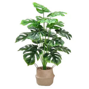 Large Artificial Monstera Palm Tree