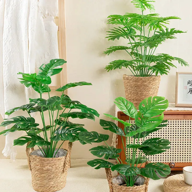 Large Artificial Monstera Palm Tree