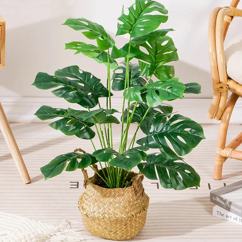 Large Artificial Monstera Palm Tree