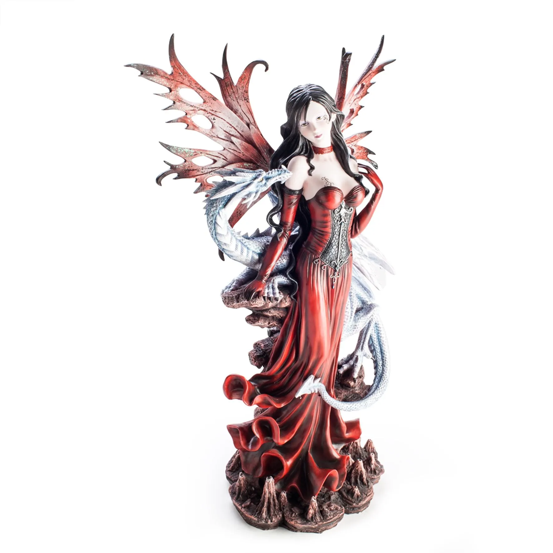 Large Red Fairy with Dragon