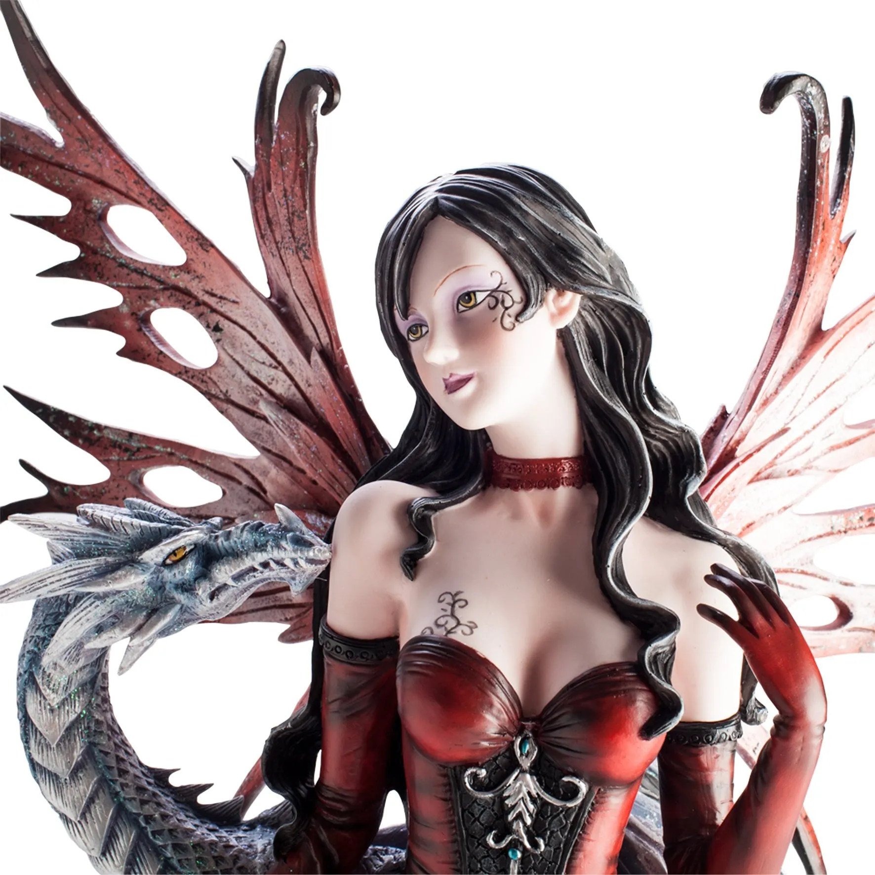 Large Red Fairy with Dragon