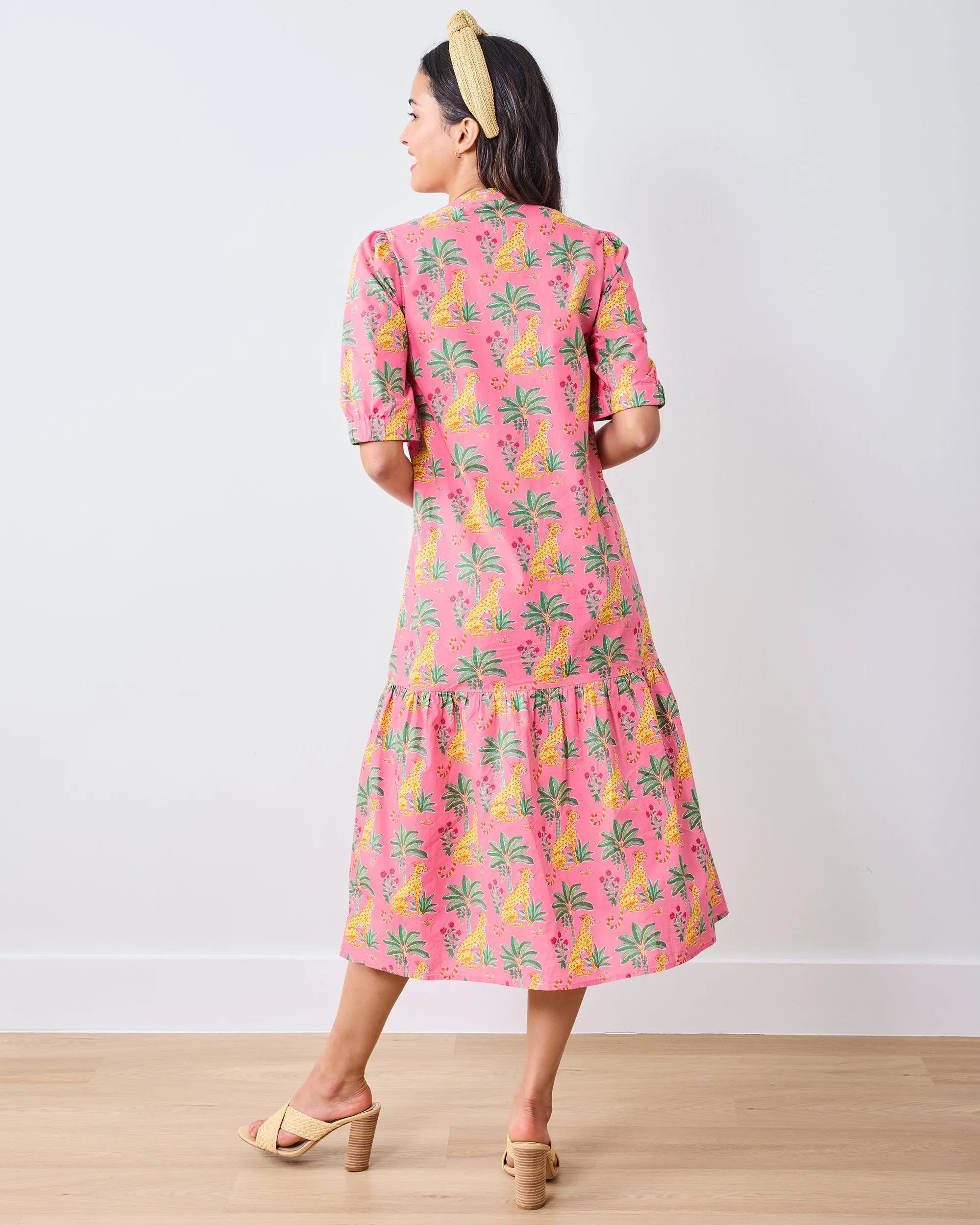 Leopard Mirage - Brunch Dress - Pink Palace